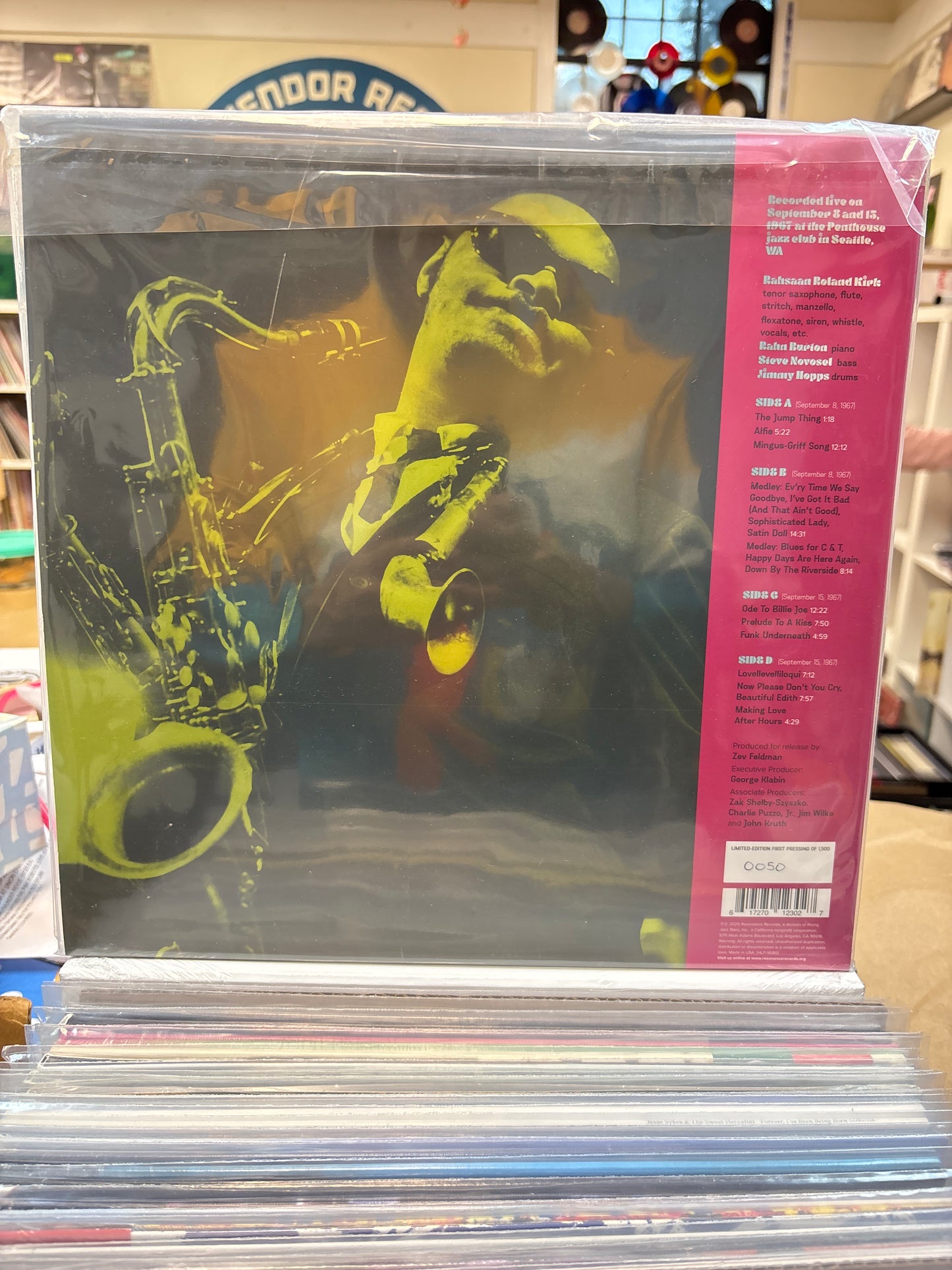 Rahsaan Roland Kirk-Seek & Listen: Live At The Penthouse RSD Black Friday 2025 2xLP
