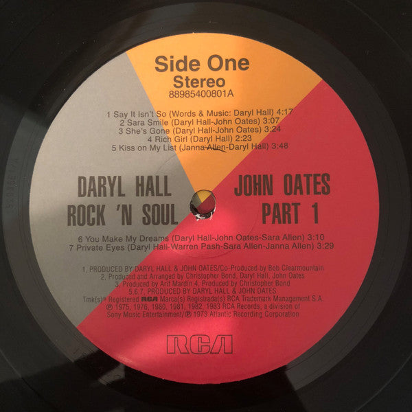 Daryl Hall John Oates* : Rock 'N Soul Part 1 (LP, Comp, RM)