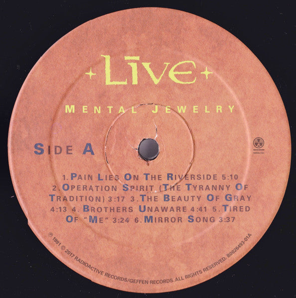 Live : Mental Jewelry (LP, Album, RE)