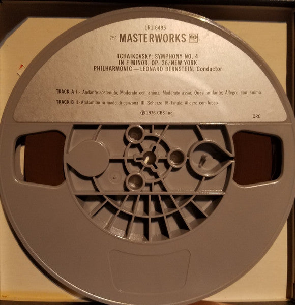 Tchaikovsky* - Leonard Bernstein, New York Philharmonic : Symphony No. 4 In F Minor, Op. 36 (Reel, 4tr Stereo, Club)