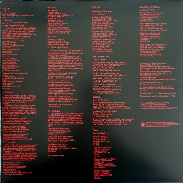 Rush : 2112 (LP, Album, Etch, RE, RM, 180)