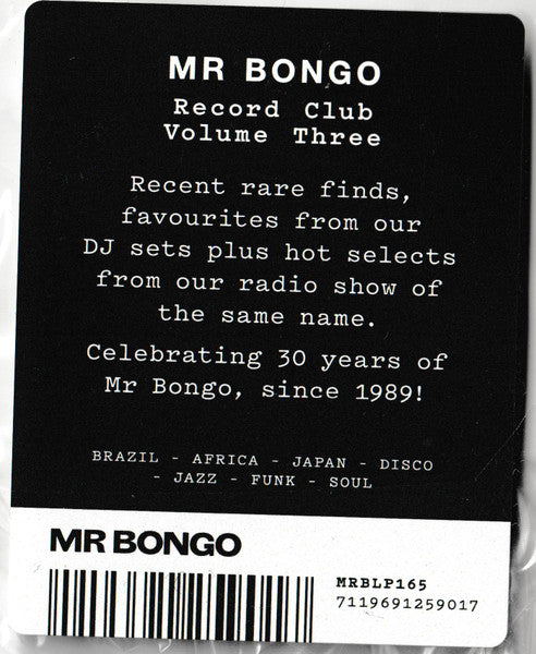 Various : Mr Bongo Record Club Volume Three (2xLP, Comp)