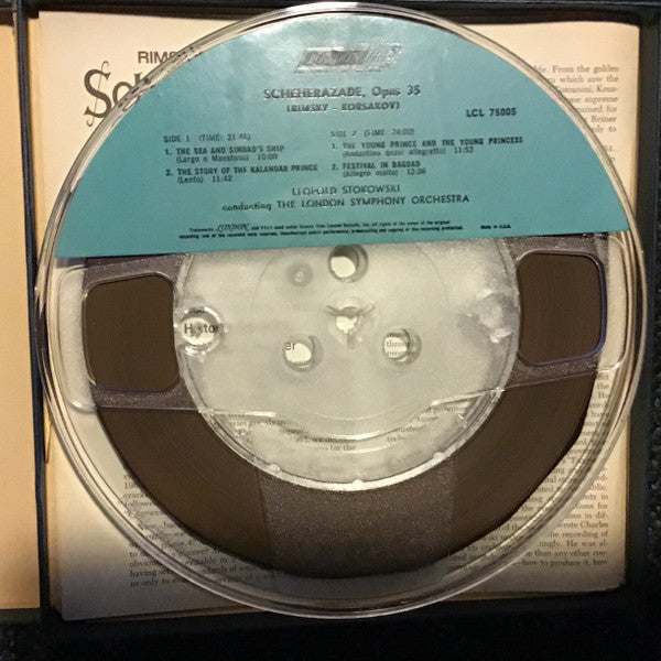 Rimsky-Korsakov* - Leopold Stokowski, London Symphony Orchestra : Scheherazade (Reel, 4tr Stereo, 7" Reel, Album)