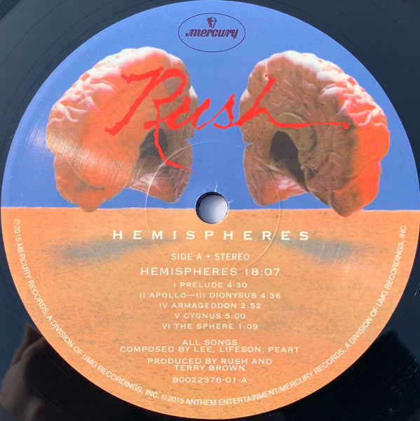 Rush : Hemispheres (LP, Album, RE, RM, 180)