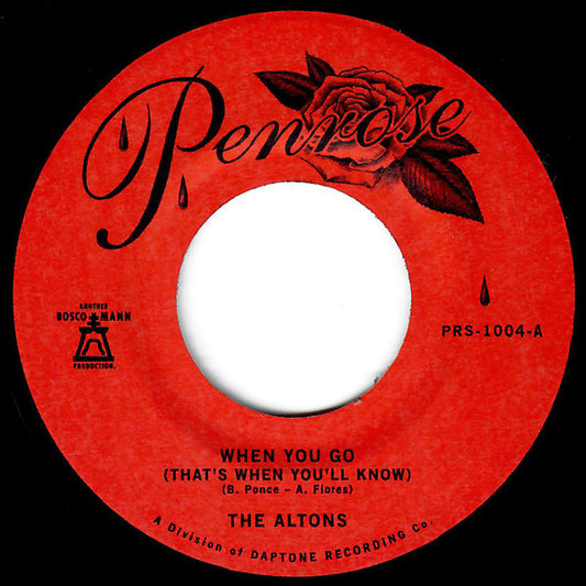 The Altons : When You Go (That's When You'll Know) (7", Single, RP)