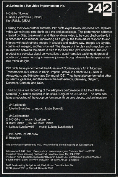242.pilots : Live in Bruxelles (DVD-V, NTSC)
