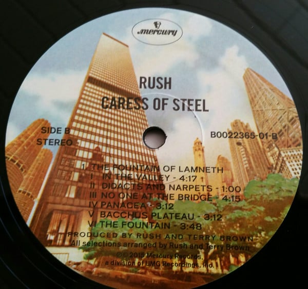 Rush : Caress Of Steel (LP, Album, RE, RM, Gat)