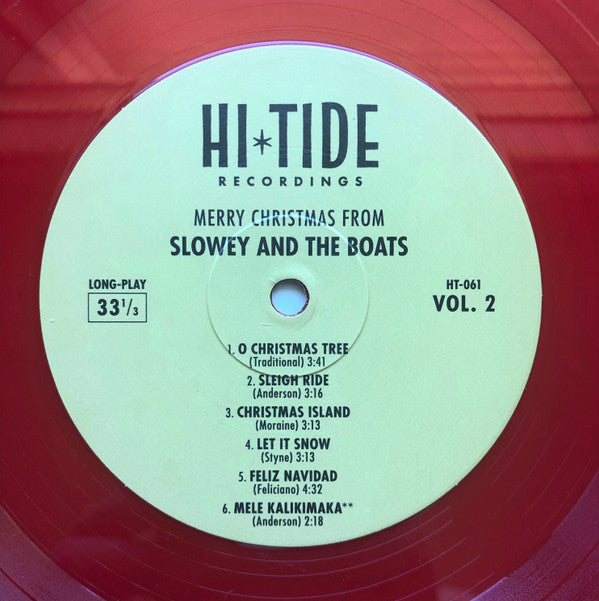 Slowey And The Boats : Merry Christmas from Slowey & The Boats Vol. 1 & 2 (LP, Ltd, Rub)
