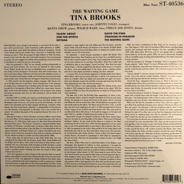 Tina Brooks : The Waiting Game (LP, Album, RE, 180)