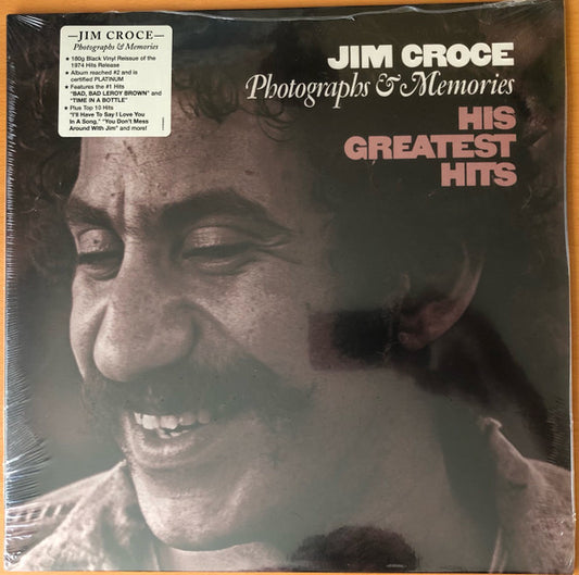 Jim Croce : Photographs & Memories (His Greatest Hits) (LP, Comp, RP, 180)