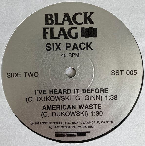 Black Flag : Six Pack (12", RE)