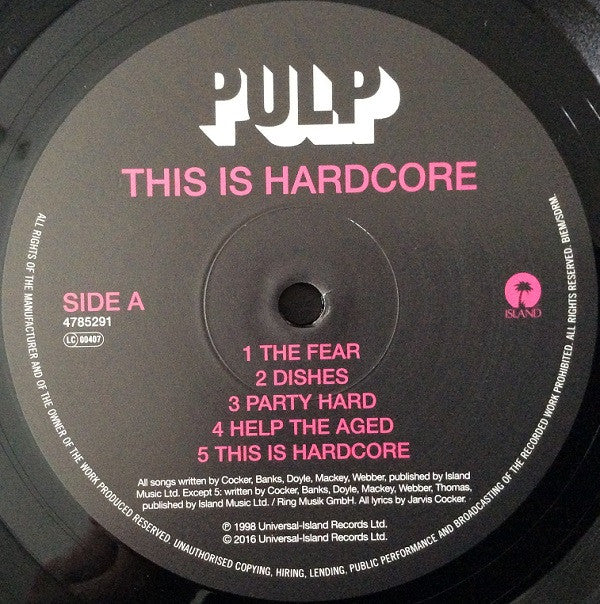 Pulp : This Is Hardcore (2xLP, Album, RE)