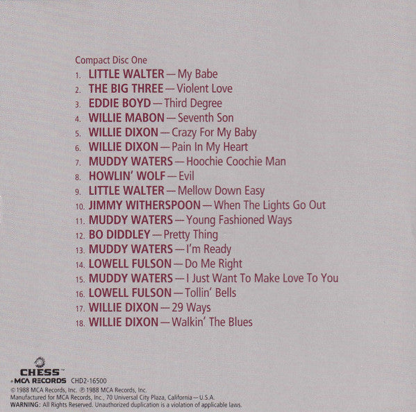 Willie Dixon : The Chess Box (2xCD, Comp, RM + Box)