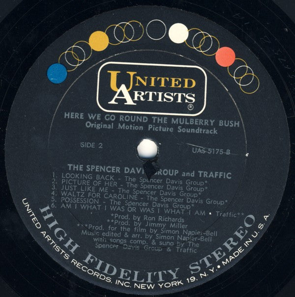 The Spencer Davis Group / Traffic : Here We Go 'Round The Mulberry Bush (Original Motion Picture Soundtrack) (LP, Album, Abb)