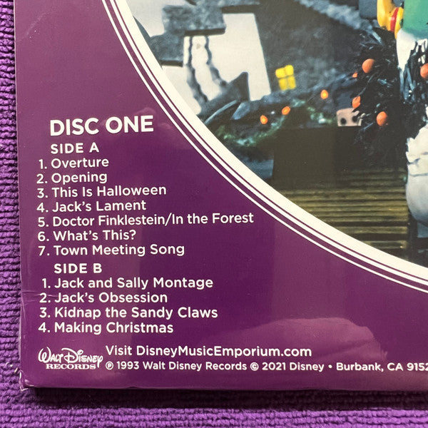 Danny Elfman : Tim Burton's The Nightmare Before Christmas (Original Motion Picture Soundtrack) (2xLP, Ltd, Pic, RE)