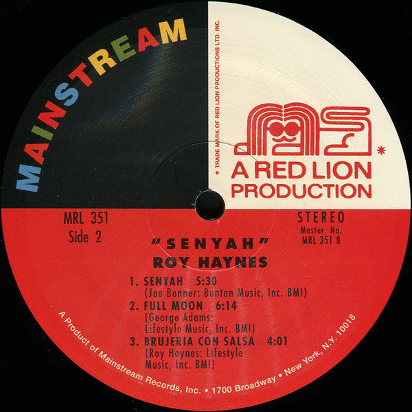 Roy Haynes : Senyah (LP, Album, RE, Gat)