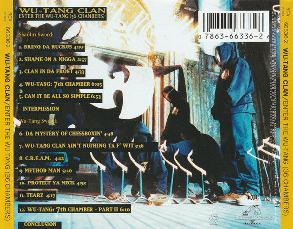 Wu-Tang Clan : Enter The Wu-Tang (36 Chambers) (CD, Album, RP)
