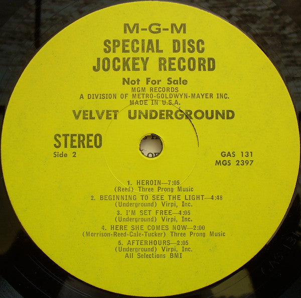 The Velvet Underground : Velvet Underground (LP, Comp, Promo)