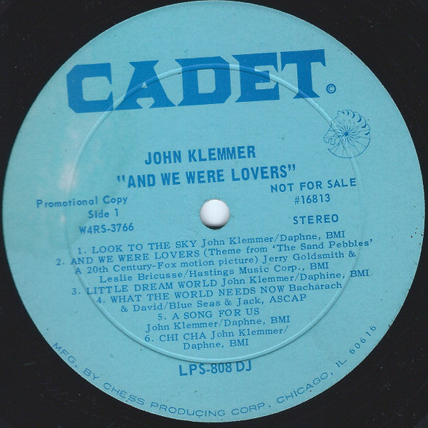 John Klemmer With Quartet And With Strings* : And We Were Lovers (LP, Album, Promo)