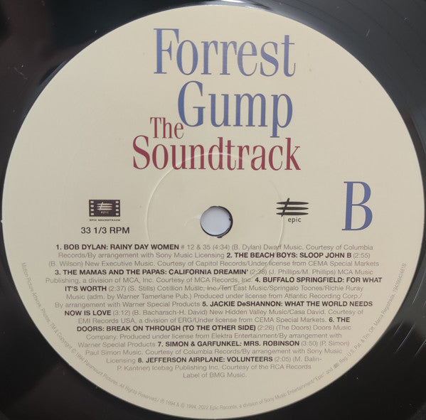 Various : Forrest Gump (The Soundtrack) (2xLP, Comp, RE)