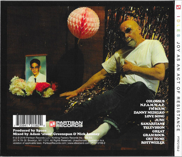 Idles : Joy As An Act Of Resistance (CD, Album, RP)