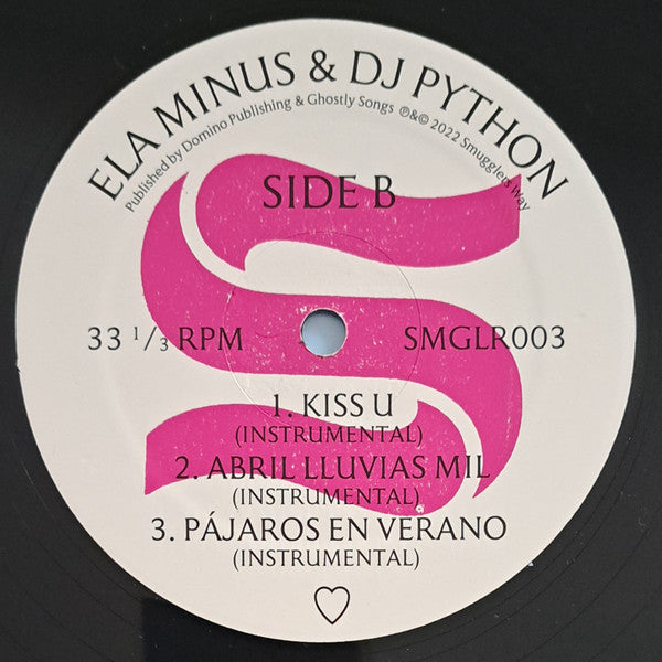 Ela Minus & DJ Python : ♡ (12", EP)