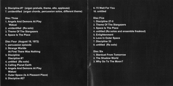 Sun Ra : Live At Slug's Saloon (6xCD, Album + Box)