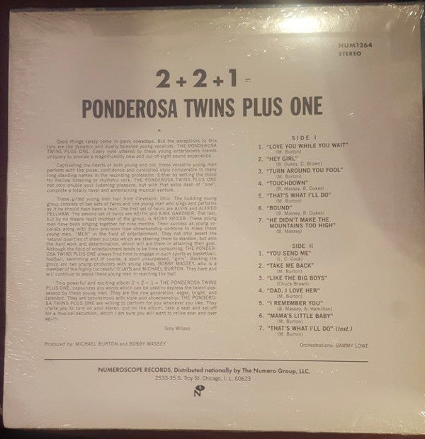 Ponderosa Twins + One : 2+2+1 = Ponderosa Twins Plus One (LP, Album, RE, Rec)