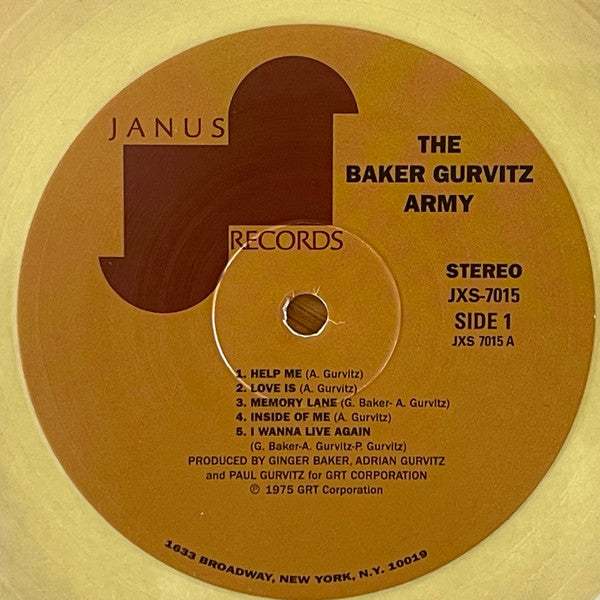 The Baker Gurvitz Army* : The Baker Gurvitz Army (LP, Album, RSD, Dlx, RE, Yel)