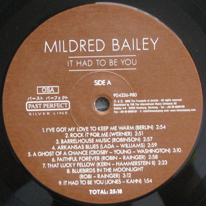 Mildred Bailey : It Had To Be You (LP, Comp)