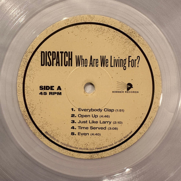 Dispatch : Who Are We Living For? (2xLP, Cle)