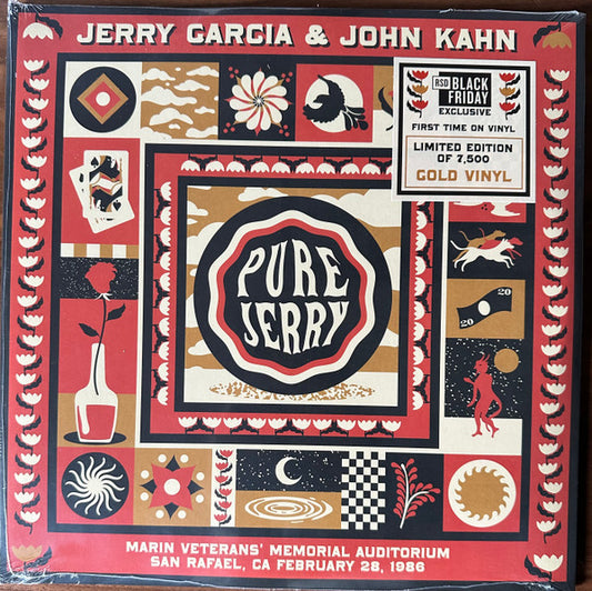 Jerry Garcia & John Kahn : Pure Jerry: Marin Veterans’ Memorial Auditorium San Rafael, CA February 28, 1986 (2xLP, Album, RSD, Ltd, Gol)