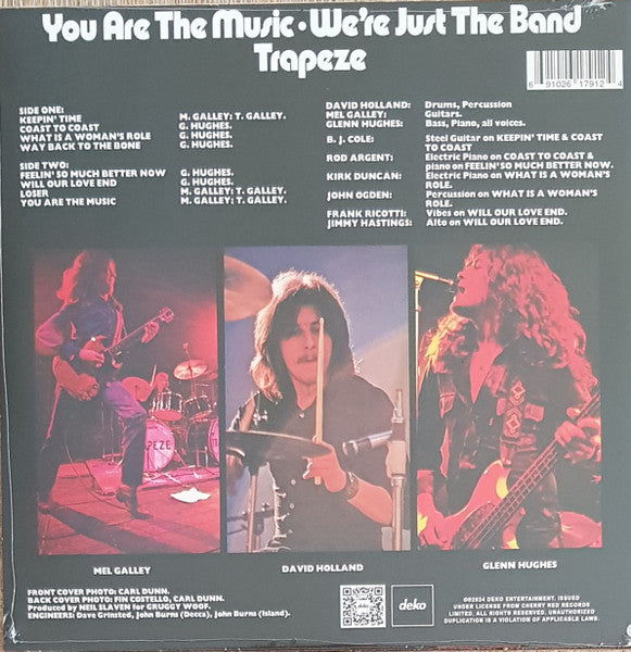 Trapeze : You Are The Music ...We're Just The Band (LP, Album, Ltd, RE, Red)