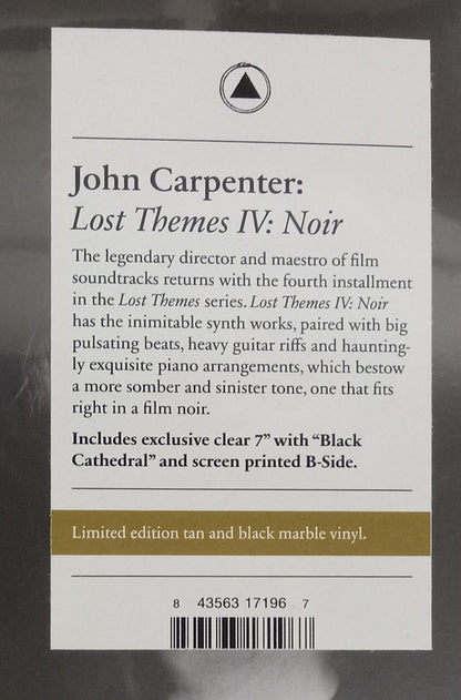 John Carpenter : Lost Themes No. 4: "Noir" (LP, Album, Tan + 7", S/Sided, Cle + Ltd)