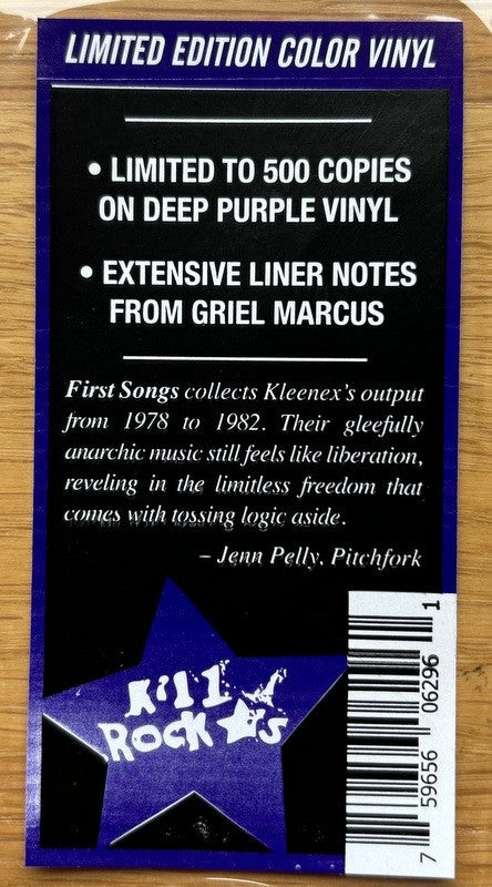 Kleenex, Liliput : First Songs (2xLP, Comp, Ltd, RP, Gat)
