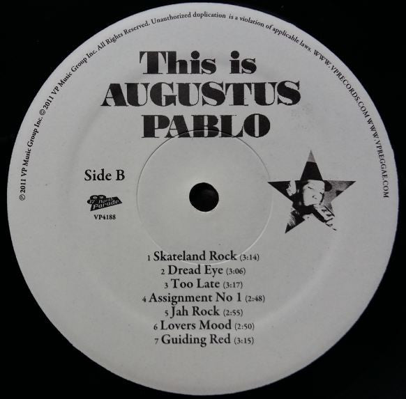 Augustus Pablo : This Is Augustus Pablo (LP, Album, RE, RM)