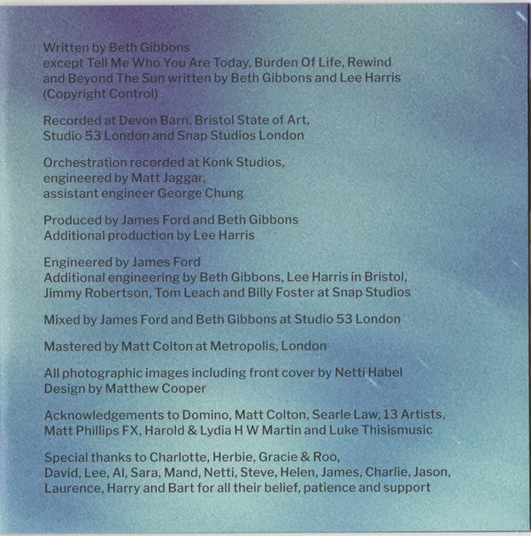 Beth Gibbons : Lives Outgrown (CD, Album)