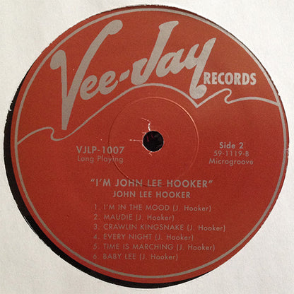 John Lee Hooker : I'm John Lee Hooker (LP, Album, RE)