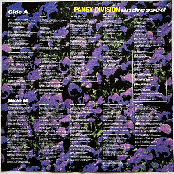 Pansy Division : Undressed (LP, Album, RE, Vio)