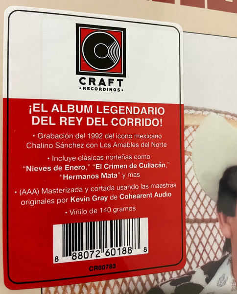 Chalino Sanchez* Acomp. Los Amables Del Norte : Nieves De Enero (LP, Album, Ltd, RE, RM, 140)