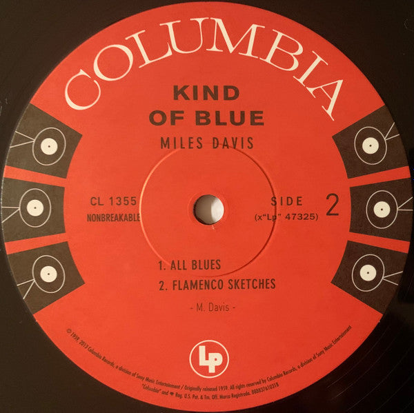 Miles Davis : Kind Of Blue (LP, Album, Mono, RE, RM, 180)