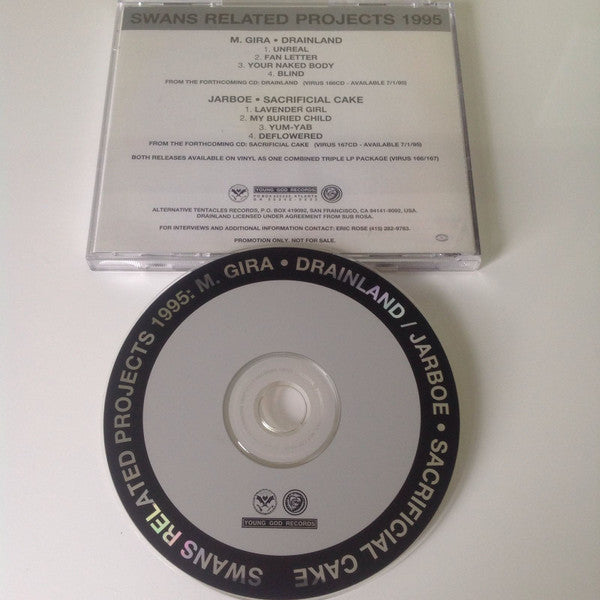 M. Gira* / Jarboe : Swans Related Projects 1995: M. Gira • Drainland / Jarboe • Sacrificial Cake (CD, Promo, Smplr)