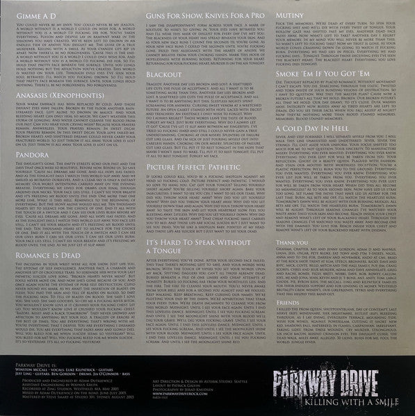 Parkway Drive : Killing With A Smile (LP, Album, RE)