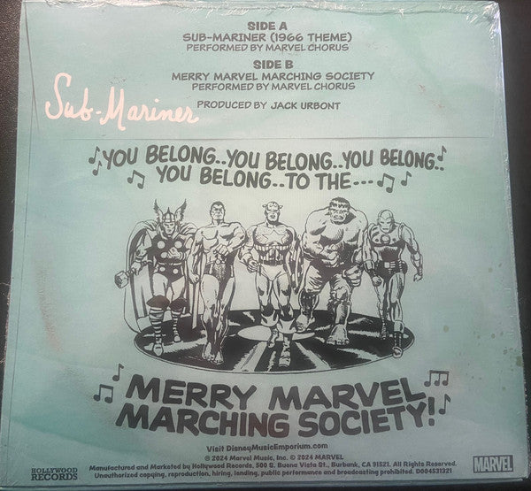 Marvel Chorus : Sub-Mariner (1966 Theme) (7", Single, RM, Tra)