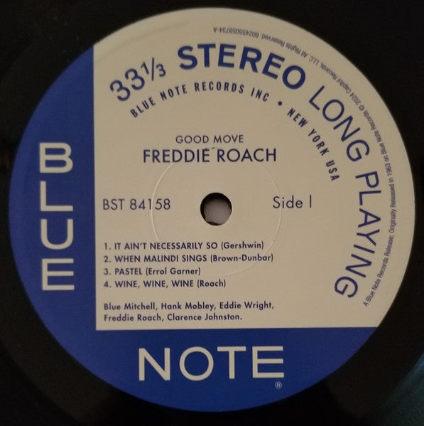 Freddie Roach : Good Move (LP, Album, RE, 180)