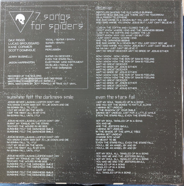 Dax Riggs : 7 Songs For Spiders (LP, Album)
