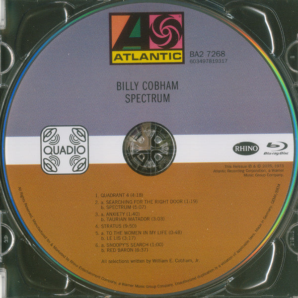 Billy Cobham : Spectrum (Blu-ray, Blu-ray-A, Album, Quad, RE, Multichannel,)