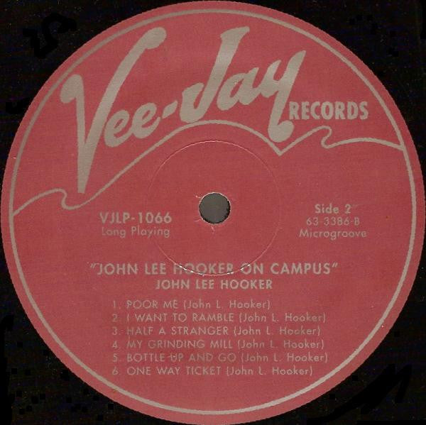 John Lee Hooker : On Campus (LP, Album, RE)