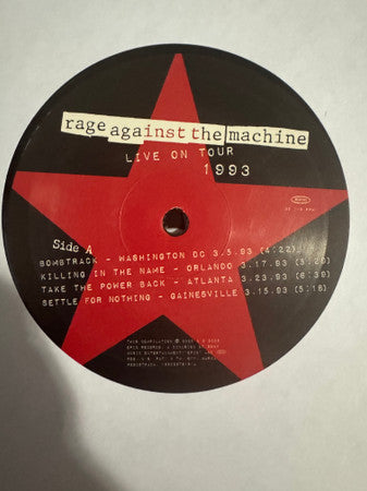 Rage Against The Machine : Live On Tour 1993 (LP + LP, S/Sided, Etch + RSD)