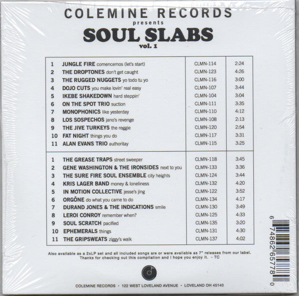 Various : Soul Slabs Vol. 1 (2xCD, Comp)